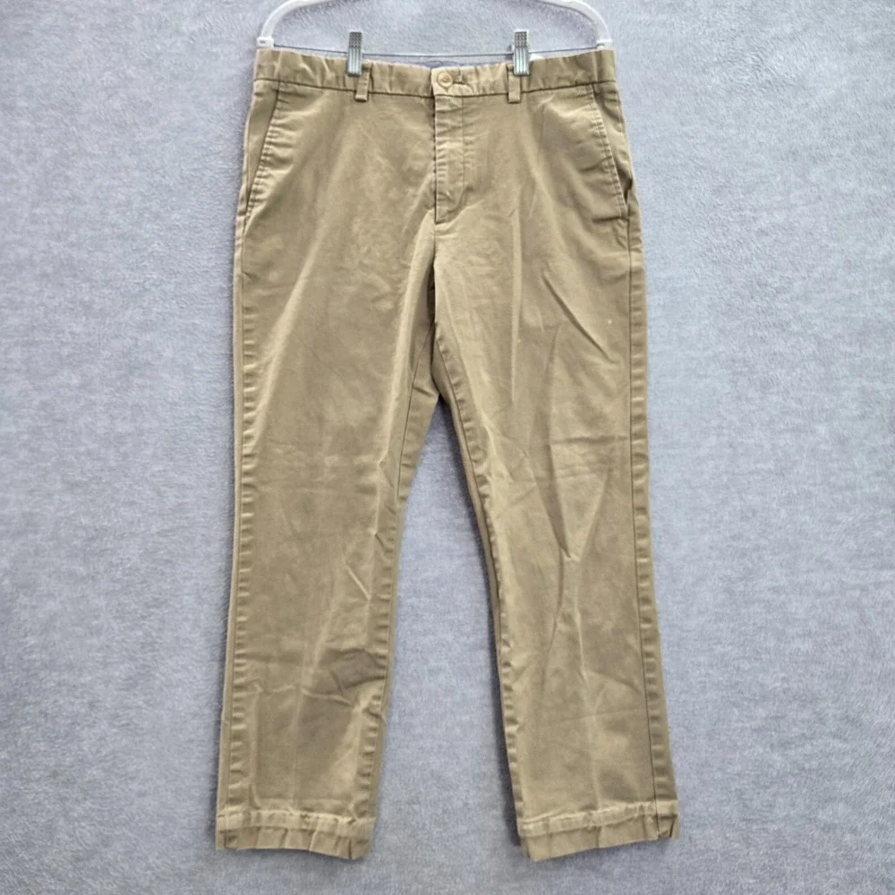 Banana Republic Men Pants 34X30 Beige Aiden Chino Mid Rise Spandex (34x26) READ